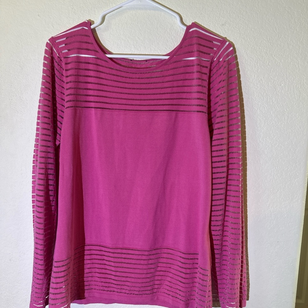 Women's Pink Striped Top